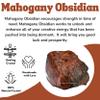 Amazing Gemstone 2 Pieces Mahogany Obsidian Raw Crystals and Healing Stones, Natural Rocks for Tumbling and DIY Raw Stones and Crystals view 4