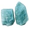 Amazing Gemstone Aquamarine Raw Crystals and Healing Stones, Natural Rocks for Tumbling - DIY Raw Stones and Crystals, 2 Pieces view 1