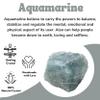 Amazing Gemstone Aquamarine Raw Crystals and Healing Stones, Natural Rocks for Tumbling - DIY Raw Stones and Crystals, 2 Pieces view 4