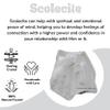 Amazing Gemstone 2 Pieces Scolecite Raw Crystals and Healing Stones, Natural Rocks for Tumbling and DIY Raw Stones and Crystals view 4