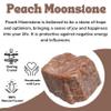 Amazing Gemstone 2 Pieces Peach Moonstone Raw Crystals and Healing Stones, Natural Rocks for Tumbling and DIY Raw Stones and Crystals view 4
