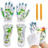 Onukaly 4PCS Reflexology Socks and Gloves Tool Set, Hand Spa and Foot Massage With Rod for Women and Men Tired Relieve view 1