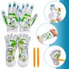 Onukaly 4PCS Reflexology Socks and Gloves Tool Set, Hand Spa and Foot Massage With Rod for Women and Men Tired Relieve view 2