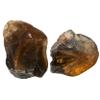 Amazing Gemstone 2 Pieces Smoky Quartz Raw Crystals and Healing Stones, Natural Rocks for Tumbling and DIY Raw Stones and Crystals view 1