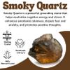 Amazing Gemstone 2 Pieces Smoky Quartz Raw Crystals and Healing Stones, Natural Rocks for Tumbling and DIY Raw Stones and Crystals view 4