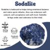 Amazing Gemstone 2 Pieces Sodalite Raw Crystals and Healing Stones, Natural Rocks for Tumbling and DIY Raw Stones and Crystals view 4