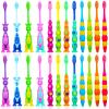 Lauwell Toddler Toothbrush Pack - 24 Pieces, Soft Bristle Animal Toothbrushes with Covers, Suction Cup, Sensitive Teeth view 1
