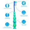 Lauwell Toddler Toothbrush Pack - 24 Pieces, Soft Bristle Animal Toothbrushes with Covers, Suction Cup, Sensitive Teeth view 3