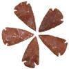 Amazing Gemstone 5 Pieces Red Goldstone Arrowhead, Crystal and Healing Stone Flint Rock Arrow Head - 1 to 1.5 Arrowheads for DIY Project Craft Point Jewelry Making view 1
