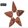 Amazing Gemstone 5 Pieces Red Goldstone Arrowhead, Crystal and Healing Stone Flint Rock Arrow Head - 1 to 1.5 Arrowheads for DIY Project Craft Point Jewelry Making view 3