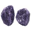 Amazing Gemstone 2 Pieces Lepidolite Raw Crystals and Healing Stones, Natural Rocks for Tumbling and DIY Raw Stones and Crystals view 1