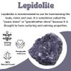 Amazing Gemstone 2 Pieces Lepidolite Raw Crystals and Healing Stones, Natural Rocks for Tumbling and DIY Raw Stones and Crystals view 4