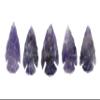 Amazing Gemstone 5 Pieces Amethyst Arrowhead, Crystal and Healing Stone Flint Rock Arrow Head - 1 to 1.5 Arrowheads for DIY Project Craft Point Jewelry Making view 2