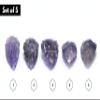 Amazing Gemstone 5 Pieces Amethyst Arrowhead, Crystal and Healing Stone Flint Rock Arrow Head - 1 to 1.5 Arrowheads for DIY Project Craft Point Jewelry Making view 3