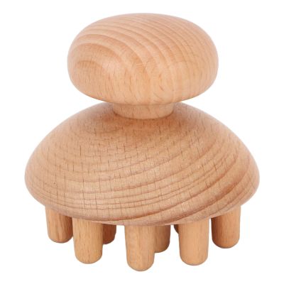 ANGGREK Wood Head Massager, Shape Manual Scalp Massagers Scalp Massage Tool Wooden Fingers Head Scratcher for Remove Headache and Head Body Relaxing