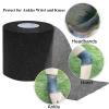ADMITRY Pre Wrap Tape Athletic,3 Rolls X 22 Yards Black Prewrap,Headbands for Hair,Foam Underwrap Sports Wrap view 4