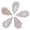 Amazing Gemstone 5 Pieces Rose Quartz Arrowhead, Crystal and Healing Stone Flint Rock Arrow Head - 1 to 1.5 Arrowheads for DIY Project Craft Point Jewelry Making view 1
