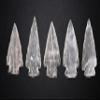 Amazing Gemstone 5 Pieces Rose Quartz Arrowhead, Crystal and Healing Stone Flint Rock Arrow Head - 1 to 1.5 Arrowheads for DIY Project Craft Point Jewelry Making view 2