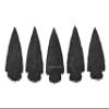 Amazing Gemstone 5 Pieces Black Agate Arrowhead, Crystal and Healing Stone Flint Rock Arrow Head - 1 to 1.5 Arrowheads for DIY Project Craft Point Jewelry Making view 2