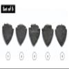 Amazing Gemstone 5 Pieces Black Agate Arrowhead, Crystal and Healing Stone Flint Rock Arrow Head - 1 to 1.5 Arrowheads for DIY Project Craft Point Jewelry Making view 3