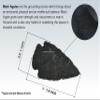 Amazing Gemstone 5 Pieces Black Agate Arrowhead, Crystal and Healing Stone Flint Rock Arrow Head - 1 to 1.5 Arrowheads for DIY Project Craft Point Jewelry Making view 4