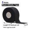 ADMITRY Athletic Tape,5 Pack Black Sports Tape,Strong Stick No Sticky Residue for Hockey Climbing Sports Medical Splints view 2