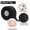 ADMITRY Athletic Tape,5 Pack Black Sports Tape,Strong Stick No Sticky Residue for Hockey Climbing Sports Medical Splints view 4