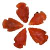 Amazing Gemstone 5 Pieces Carnelian Arrowhead, Crystal and Healing Stone Flint Rock Arrow Head - 1 to 1.5 Arrowheads for DIY Project Craft Point Jewelry Making view 1