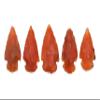Amazing Gemstone 5 Pieces Carnelian Arrowhead, Crystal and Healing Stone Flint Rock Arrow Head - 1 to 1.5 Arrowheads for DIY Project Craft Point Jewelry Making view 4