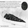 Amazing Gemstone 3 Pieces Black Obsidian Arrowhead, Crystal and Healing Stone Flint Rock Arrow Head - 2 to 3 Arrowheads for DIY Project Craft Point Jewelry Making view 4