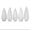 Amazing Gemstone 5 Pieces Snow Quartz Arrowhead, Crystal and Healing Stone Flint Rock Arrow Head - 1 to 1.5 Arrowheads for DIY Project Craft Point Jewelry Making view 2
