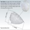 Amazing Gemstone 5 Pieces Snow Quartz Arrowhead, Crystal and Healing Stone Flint Rock Arrow Head - 1 to 1.5 Arrowheads for DIY Project Craft Point Jewelry Making view 3