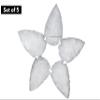Amazing Gemstone 5 Pieces Snow Quartz Arrowhead, Crystal and Healing Stone Flint Rock Arrow Head - 1 to 1.5 Arrowheads for DIY Project Craft Point Jewelry Making view 4