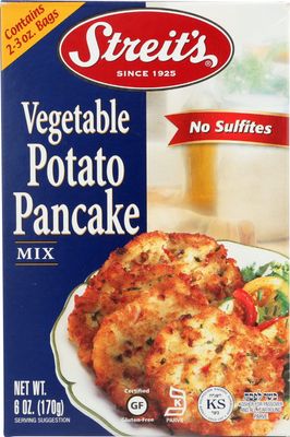 Streit's Vegetable Potato Pancake Mix, Gluten Free, 6 Ounce (Pack of 12)