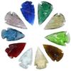 Amazing Gemstone 10 Pieces Mix Color Arrowhead, Crystal and Healing Stone Flint Rock Arrow Head - 1 to 1.5 Arrowheads for DIY Project Craft Point Jewelry Making view 1