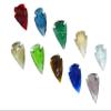 Amazing Gemstone 10 Pieces Mix Color Arrowhead, Crystal and Healing Stone Flint Rock Arrow Head - 1 to 1.5 Arrowheads for DIY Project Craft Point Jewelry Making view 3