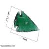 Amazing Gemstone 10 Pieces Mix Color Arrowhead, Crystal and Healing Stone Flint Rock Arrow Head - 1 to 1.5 Arrowheads for DIY Project Craft Point Jewelry Making view 4