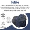 Amazing Gemstone 2 Pieces Iolite Raw Crystals and Healing Stones, Natural Rocks for Tumbling and DIY Raw Stones and Crystals view 4