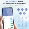 AGM Smart Scale for Body Weight, Digital Bathroom Weight Body Fat Scale, BMI Weighing Wireless Bluetooth Digital Scale, Body Composition Monitor with Smartphone App, 400lb/180KG Capacity (Pink) view 2