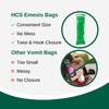 HCS Bulk Emesis Bags Disposable - Eco-Friendly, Premium, Hospital Grade, Adults & Kids - Vomit Bags Disposable for Car, Travel, Home Use - Throw Up, Barf, Puke - 144, Strong (40 fl oz) view 4