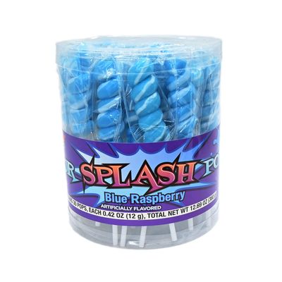 Alberts Color Splash Pops Baby Blue Raspberry 30ct Tub
