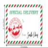 2 x 3 Inch North Pole Express Special Delivery from Santa Christmas Gift Stickers (20 Labels) view 3