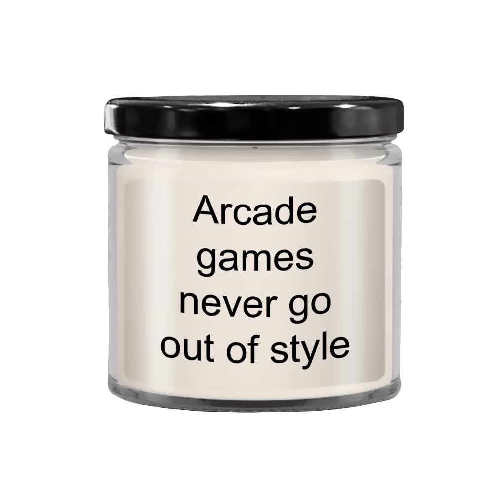Arcade Games Never Go Out of Style Vanilla Scented Jar Candle, Aromatherapy, Meditation, Relaxation Gift