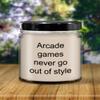 Arcade Games Never Go Out of Style Vanilla Scented Jar Candle, Aromatherapy, Meditation, Relaxation Gift view 4