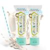 Jack N' Jill Natural Toothpaste for Kids - Fluoride Free Toothpaste, 40% Xylitol, BPA Free - Milkshake, 1.76 oz (Pack of 2) view 1