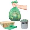 6-8 Gallon Compostable Trash Bags by BioBag, 45 Count, BPI Certified, Meets ASTM D6400 Standards, Made in USA, Medium Kitchen Bin Liners view 1