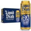 Liquid Death, Dead Billionaire Iced Tea, 8-Pack (19.2oz Cans), Half Lemonade Half Black Tea, Low Calorie, No Artificial Sweeteners, B12 & B6 Vitamins view 1