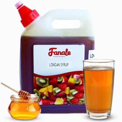 Fanale Premium Flavoring Concentrated Syrup for Bubble Tea 5.5 lb | Honey Logan Flavor Syrup | for Boba Tea, Smoothies, Slushes, Desserts | 5.5lb | SRP190