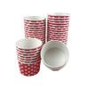 MMvolesy 12oz Red Paper Ice Cream Cups - Disposable Colored Dessert Bowls for Cold & Hot Foods, Soups, Sundaes, Parties (50 Pack) view 1