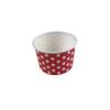 MMvolesy 12oz Red Paper Ice Cream Cups - Disposable Colored Dessert Bowls for Cold & Hot Foods, Soups, Sundaes, Parties (50 Pack) view 2